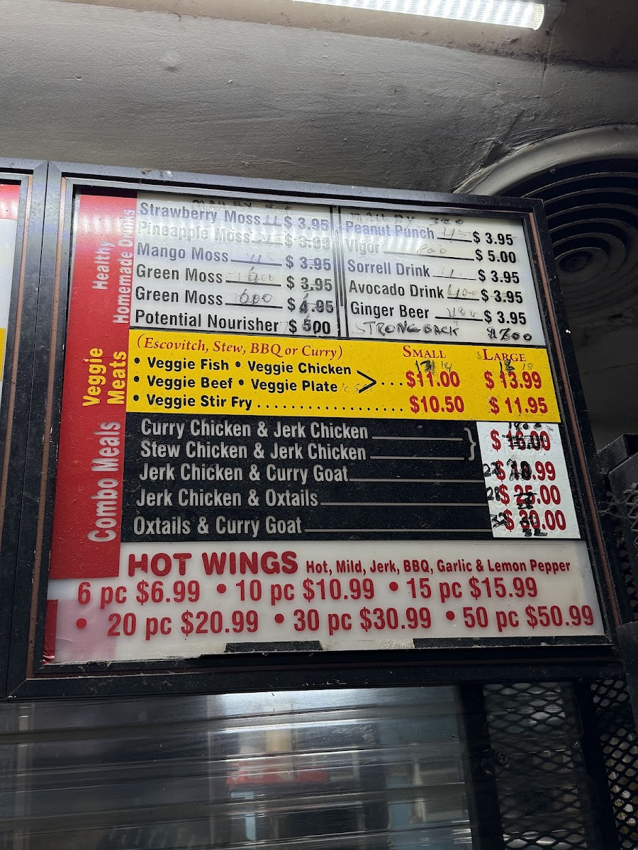 Caribbean Chicken & Fish Menu - Image 1